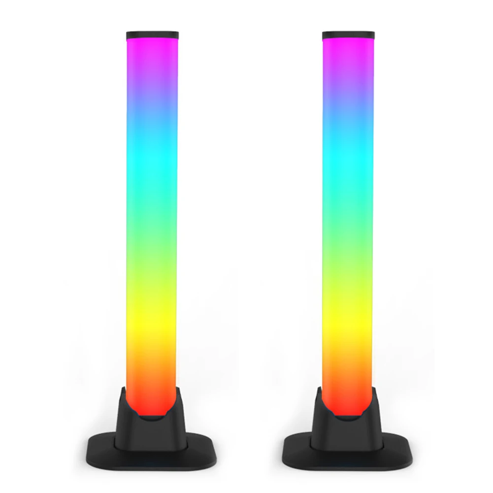 2 Sets Colorful RGB LED Pickup Rhythm Night Light Strip Bluetooth Tuya APP Control Music Backlights Desktop Ambient Lamp for PC
2 Sets Colorful RGB LED Pickup Rhythm Night Light Strip Bluetooth Tuya APP Control Music Backlights Desktop Ambient Lamp for PC