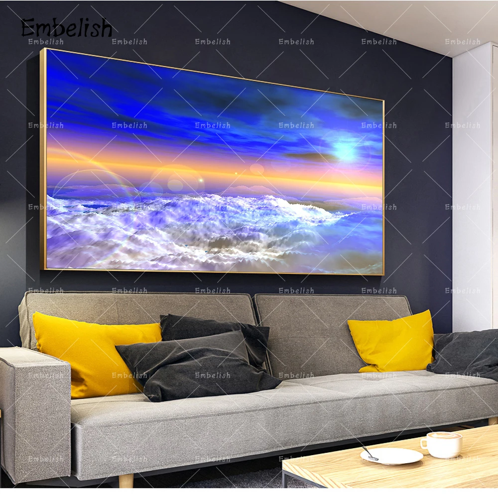 Embelish 1 Pieces Abstract Cloud Landscape Modern Home Decor Pictures For Living Room HD Canvas Painting Wall Art Poster Artwork
Embelish 1 Pieces Abstract Cloud Landscape Modern Home Decor Pictures For Living Room HD Canvas Painting Wall Art Poster Artwork