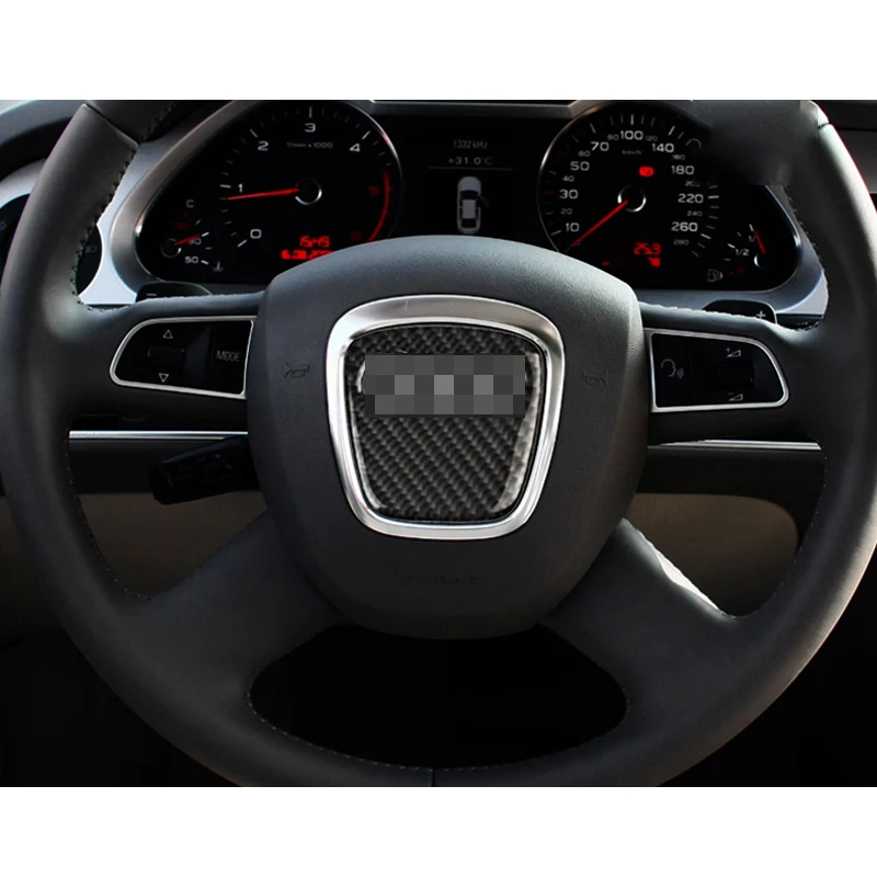 Центральная рамка рулевого колеса 5x100% углеродного волокна отделка для Audi A3 06 14 и