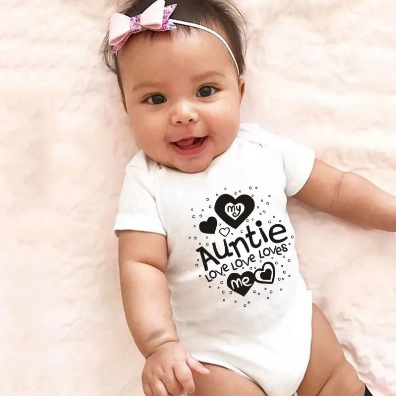 Новинка 2021, детская одежда, детский комбинезон My Auntie Love Me, хлопковое боди для новорожденных мальчиков и девочек, подарок для малыша
Новинка 2021, детская одежда, детский комбинезон My Auntie Love Me, хлопковое боди для новорожденных мальчиков и девочек, подарок для малыша