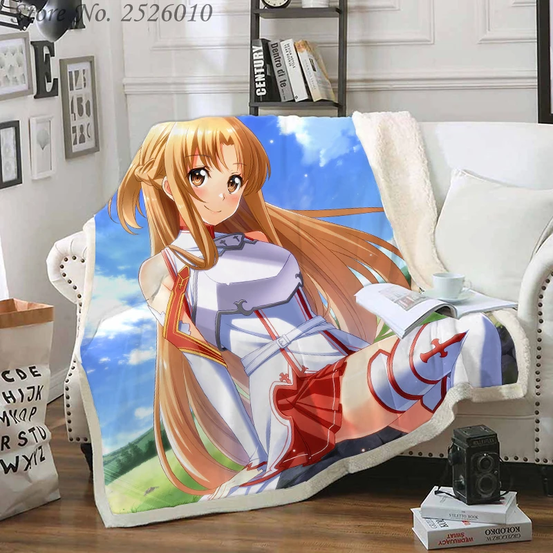 Плед-одеяло Sword Art Online, 3D бархатное плюшевое одеяло, покрывало для девочек, шерпа-одеяло, кушетка, покрывало для путешествий 08
Плед-одеяло Sword Art Online, 3D бархатное плюшевое одеяло, покрывало для девочек, шерпа-одеяло, кушетка, покрывало для путешествий 08