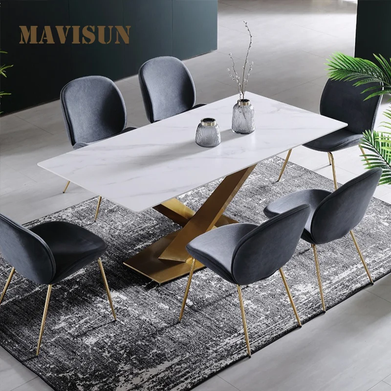 Italian Light Luxury Marble Dining Table European Nordic Small Apartment Combination Dining Table Chair Set
Italian Light Luxury Marble Dining Table European Nordic Small Apartment Combination Dining Table Chair Set