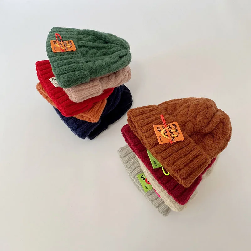 12 Color New Korean Design Beanie Hats For Kids Children Pin Letter Cute Knitted Caps Thick Twist Fluorescent Color
12 Color New Korean Design Beanie Hats For Kids Children Pin Letter Cute Knitted Caps Thick Twist Fluorescent Color