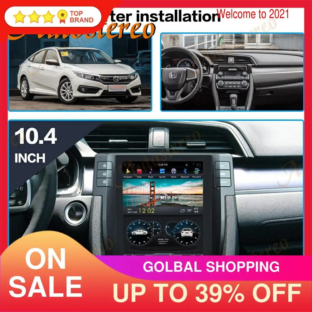 Android 9.0 Tesla Vertical Screen For Honda Civic 2016-2019 Car Audio GPS Navigation Stereo Head Unit Multimedia Player Carplay
Android 9.0 Tesla Vertical Screen For Honda Civic 2016-2019 Car Audio GPS Navigation Stereo Head Unit Multimedia Player Carplay
