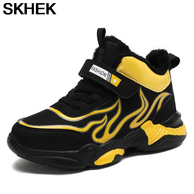 SKHEK 2021 High Top Kids Sneakers Boys Warm Plus Fur Winter Snow Boots Brand Children Casual Shoes Girls Non-slip Hiking Shoes
SKHEK 2021 High Top Kids Sneakers Boys Warm Plus Fur Winter Snow Boots Brand Children Casual Shoes Girls Non-slip Hiking Shoes