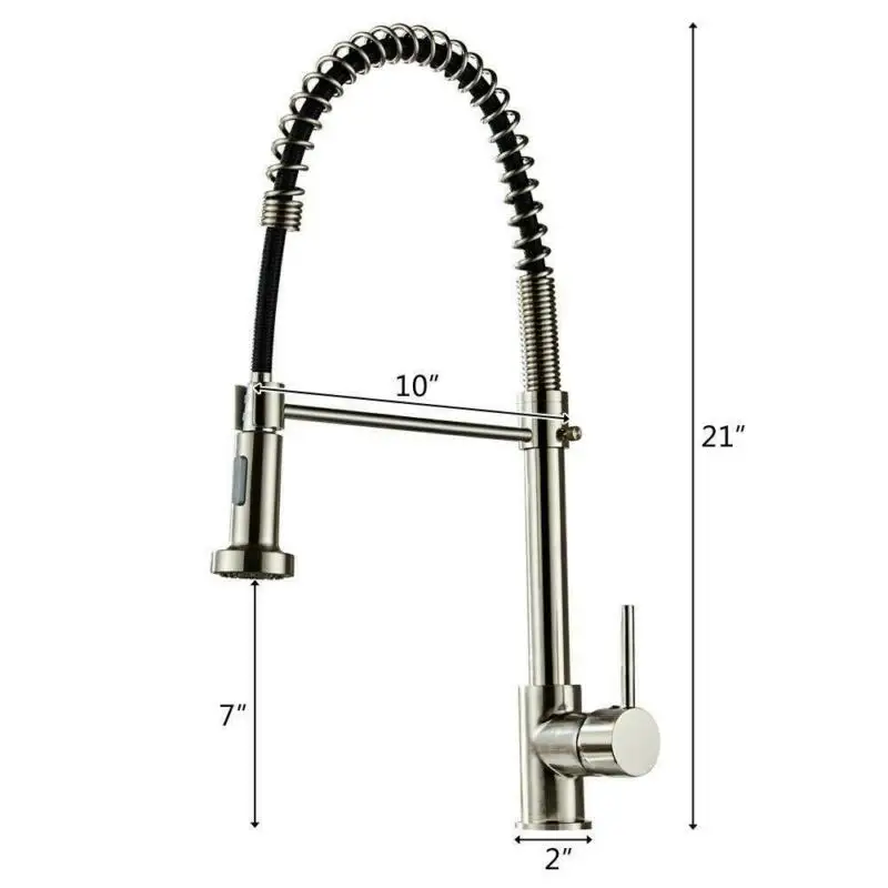 Spring Single Handle Single Hole Kitchen Sink Faucet Pull Down Sprayer Mixer Tap
Spring Single Handle Single Hole Kitchen Sink Faucet Pull Down Sprayer Mixer Tap