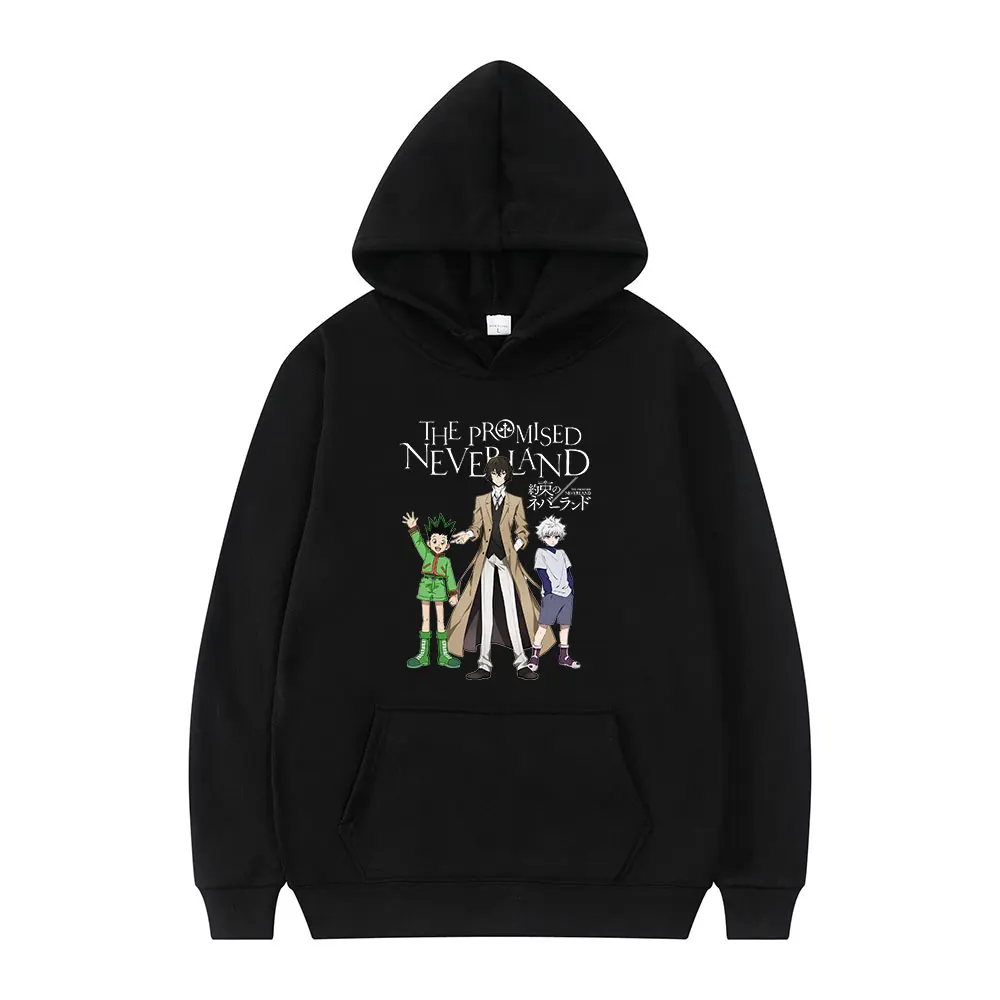 The Promise Neverland Hunter X Hunter Death Note Anime 2021Winter Long Sleeves Thick Loose Man Sports Hoodie Trend Hip Hop Style
The Promise Neverland Hunter X Hunter Death Note Anime 2021Winter Long Sleeves Thick Loose Man Sports Hoodie Trend Hip Hop Style