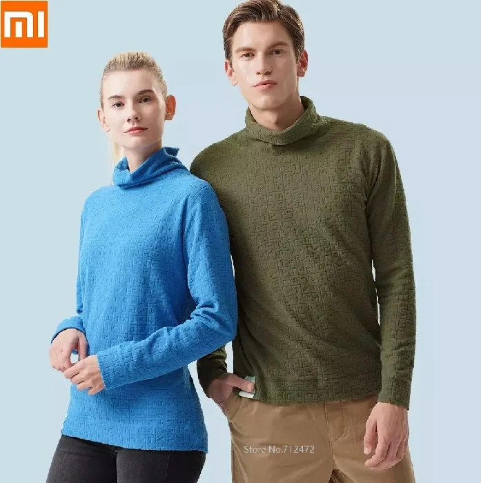 Мужская и женская двухсторонняя теплая спортивная футболка Xiaomi на осень зиму с