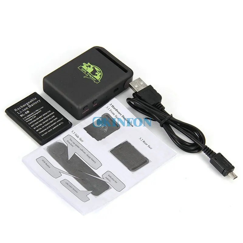 10 шт./лот GPS/GSM/GPRS трекер для автомобиля TK102B TK102 отслеживание в реальном времени с