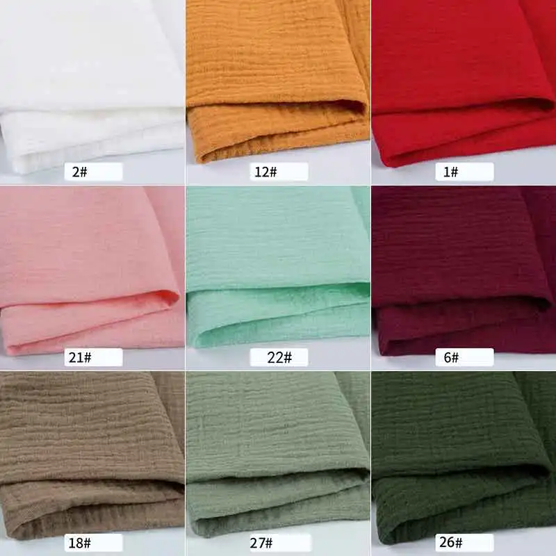 Soft Solid Double Pleated Linen Cotton Fabric For Dress Shirts, By The Meter, Black, White, Pink, Gray, Green, Blue, Yellow 
Soft Solid Double Pleated Linen Cotton Fabric For Dress Shirts, By The Meter, Black, White, Pink, Gray, Green, Blue, Yellow