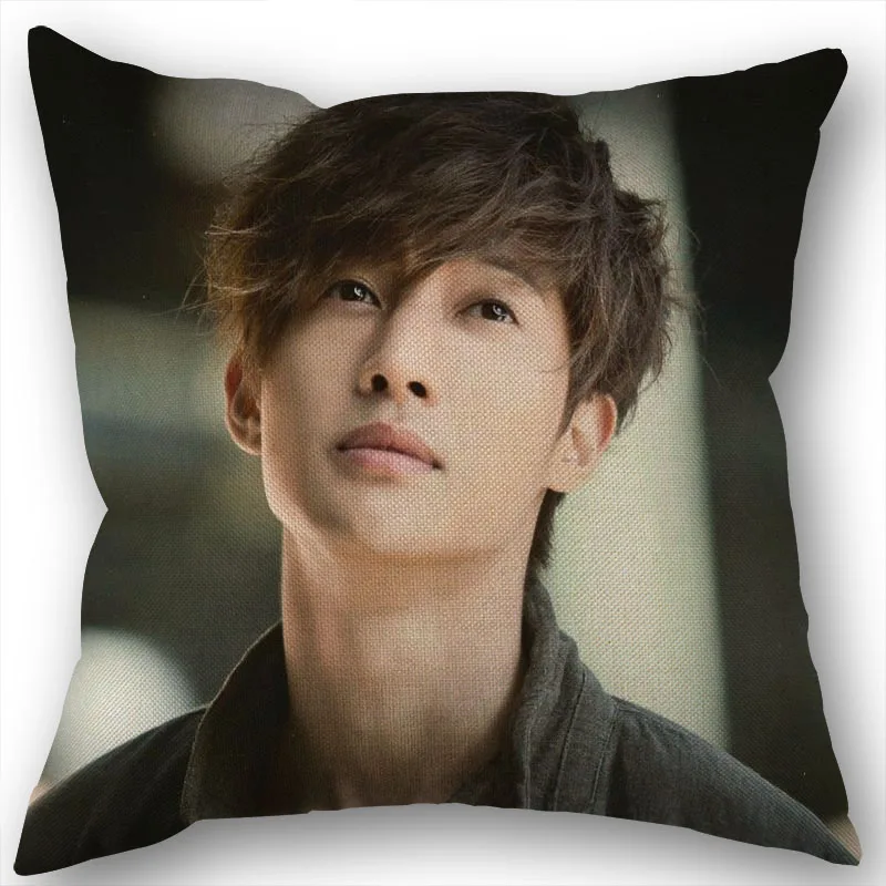 

Новинка, чехол для подушки из хлопка и льна Kim Hyun Joong, чехол для домашней подушки 45x45 (с одной стороны)