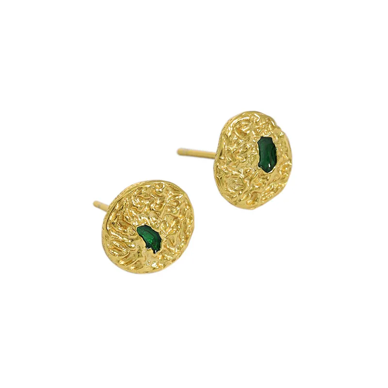 CH-1082 Korean version of ins texture wrinkle texture geometric round epoxy S925 sterling silver earrings female
CH-1082 Korean version of ins texture wrinkle texture geometric round epoxy S925 sterling silver earrings female