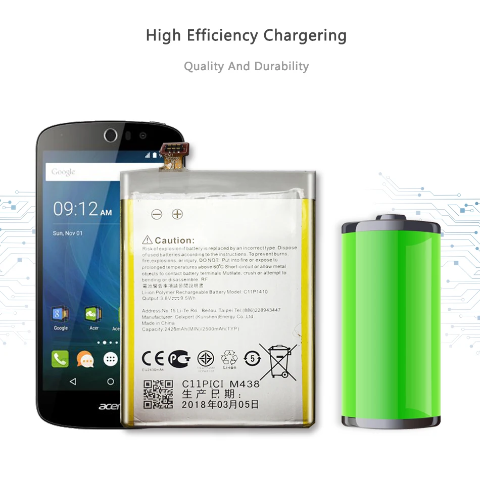 Replacement Battery For Asus ZenFone 5 Lite A502CG Battery C11P1410 2500mAh with Track Code
Replacement Battery For Asus ZenFone 5 Lite A502CG Battery C11P1410 2500mAh with Track Code