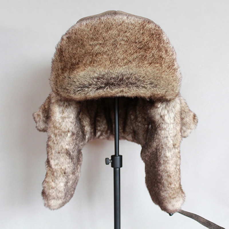 Bomber Hats Winter Men Warm Russian Ushanka Hat With Ear Flap Pu Leather Fur Trapper Cap Earflap
Bomber Hats Winter Men Warm Russian Ushanka Hat With Ear Flap Pu Leather Fur Trapper Cap Earflap