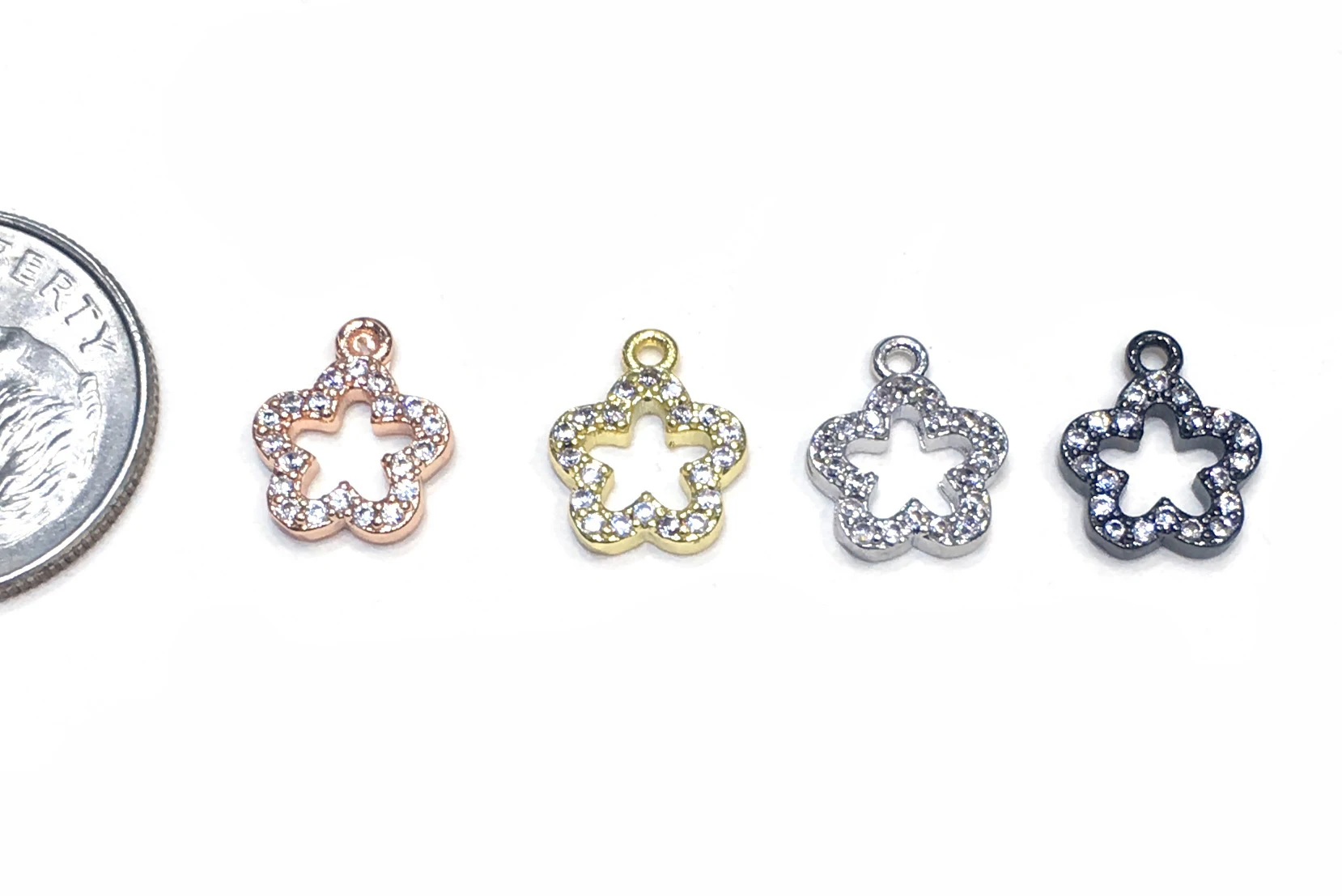 8x8mm Brass Micro Pave CZ Zircon Flower Spacer Charm Finding Beads Accessories for Bracelet Necklace DIY Jewelry Design Making
8x8mm Brass Micro Pave CZ Zircon Flower Spacer Charm Finding Beads Accessories for Bracelet Necklace DIY Jewelry Design Making