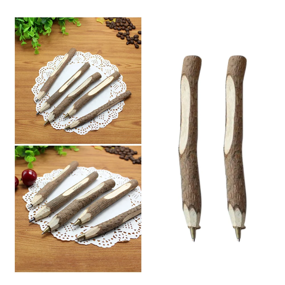 12pcs Bark Wood Pens Creative Ballpoint Pen School Office Stationery Supply (13cm)
12pcs Bark Wood Pens Creative Ballpoint Pen School Office Stationery Supply (13cm)