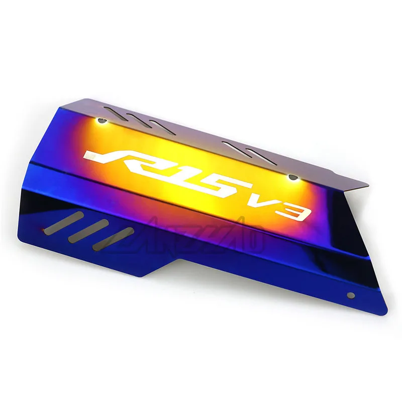 YZF R15 V3 Motorcycle stainless Steel exhaust Pipe Heat Insulation cover exhaust Heat Insulation Panel decorative cover 
YZF R15 V3 Motorcycle stainless Steel exhaust Pipe Heat Insulation cover exhaust Heat Insulation Panel decorative cover