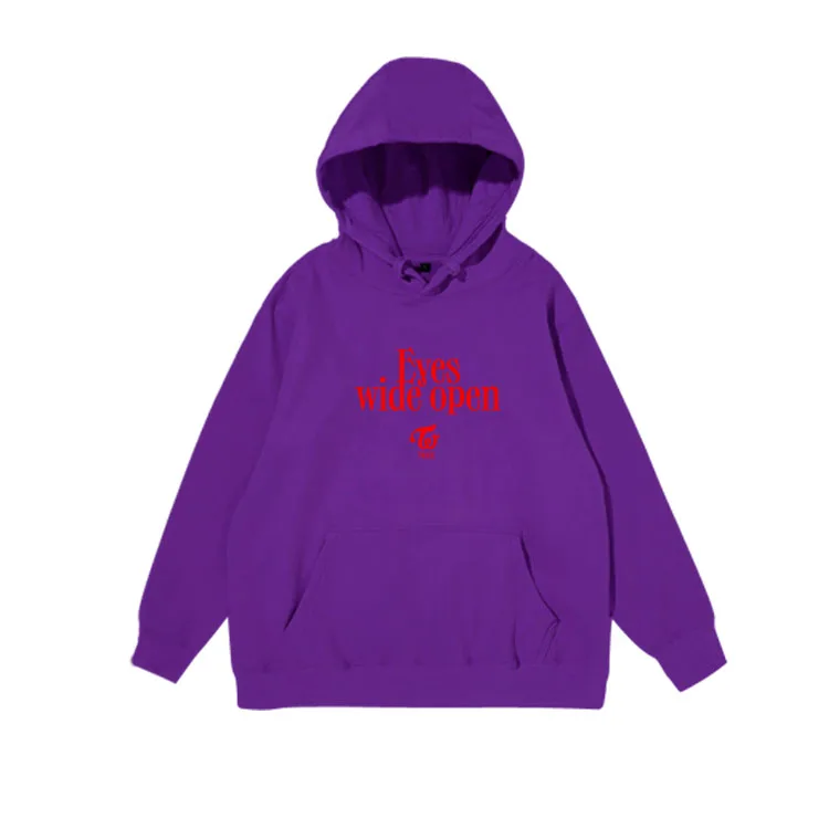 Kpop twice new album eyes wide open same printing pullover loose hoodies unisex fleece/thin once sweatshirt
Kpop twice new album eyes wide open same printing pullover loose hoodies unisex fleece/thin once sweatshirt
