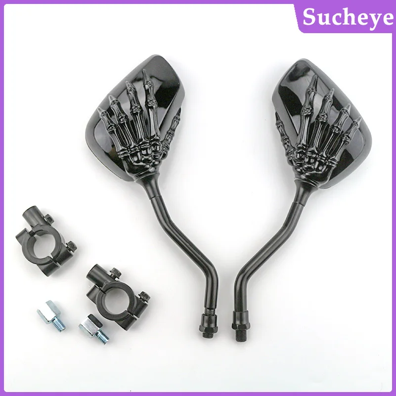 1 Pair Motorcycle Rearview Mirror Scooter ATV Skull Claw Side Mirror Rear View Black Handle Bar End Side Rearview Mirrors
1 Pair Motorcycle Rearview Mirror Scooter ATV Skull Claw Side Mirror Rear View Black Handle Bar End Side Rearview Mirrors