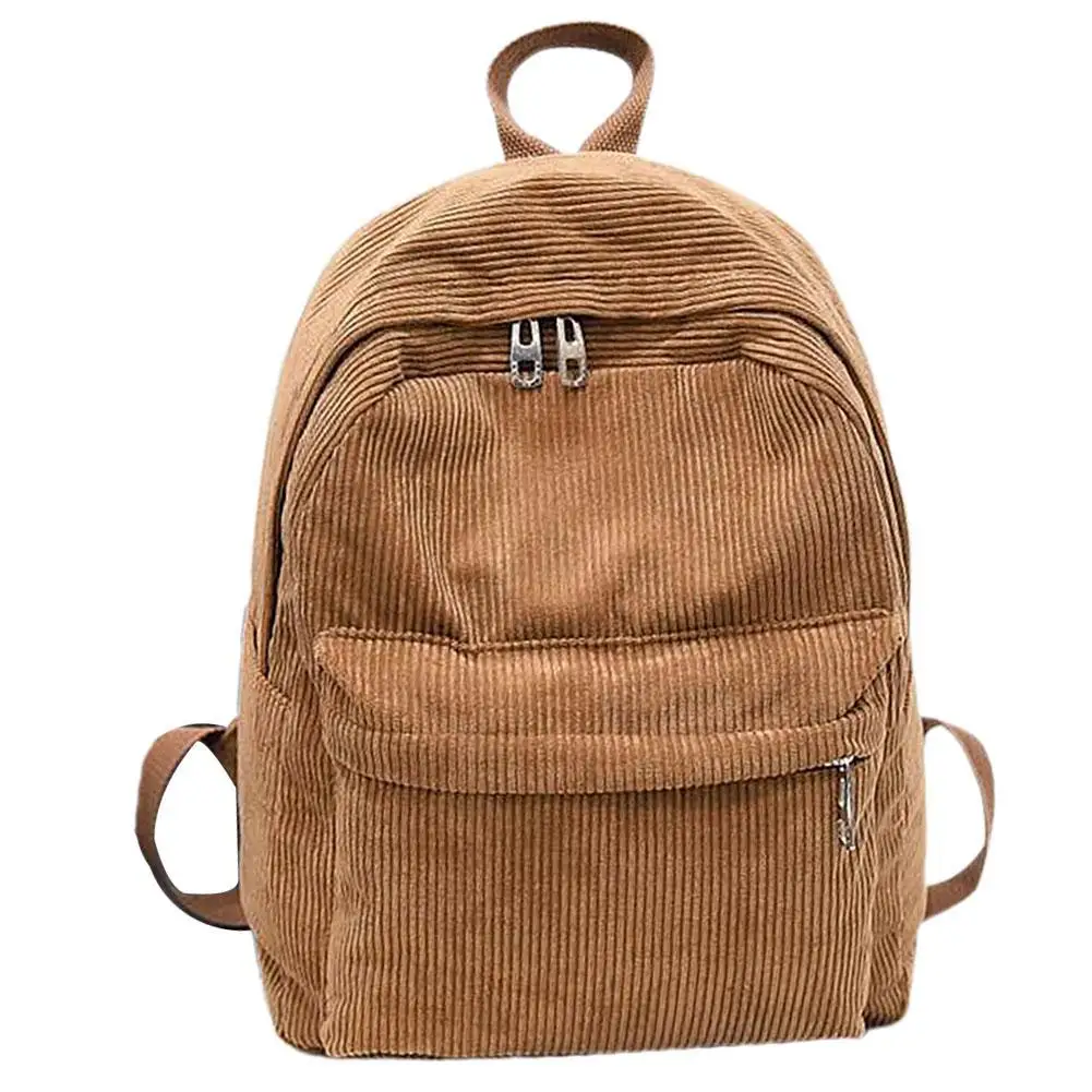 Corduroy Backpack Fashion Women School Backpack Pure Color Shoulder Bag Teenger Girl Travel Bags Female Mochila Striped Rucksack
Corduroy Backpack Fashion Women School Backpack Pure Color Shoulder Bag Teenger Girl Travel Bags Female Mochila Striped Rucksack