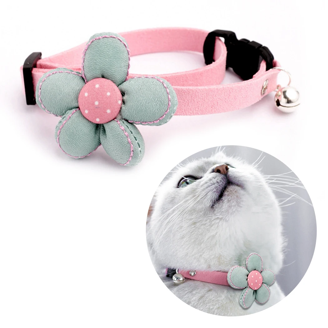 1PCS Cat Collar Creative Cute Flower with Bell Decor Adjustable Pet Neck Collar Dog Collar Kitten Puppy Pet Animal Accessories
1PCS Cat Collar Creative Cute Flower with Bell Decor Adjustable Pet Neck Collar Dog Collar Kitten Puppy Pet Animal Accessories