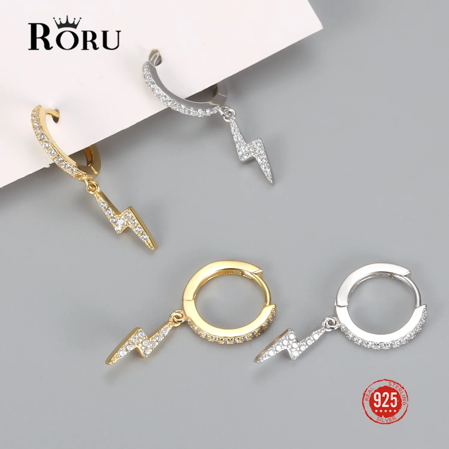 S925 Sterling SIlver Earrings Mini Zircon Flash Lightning Shape Hoop Earrings for Women Cute Circle Earrings Fine Jewelri
S925 Sterling SIlver Earrings Mini Zircon Flash Lightning Shape Hoop Earrings for Women Cute Circle Earrings Fine Jewelri