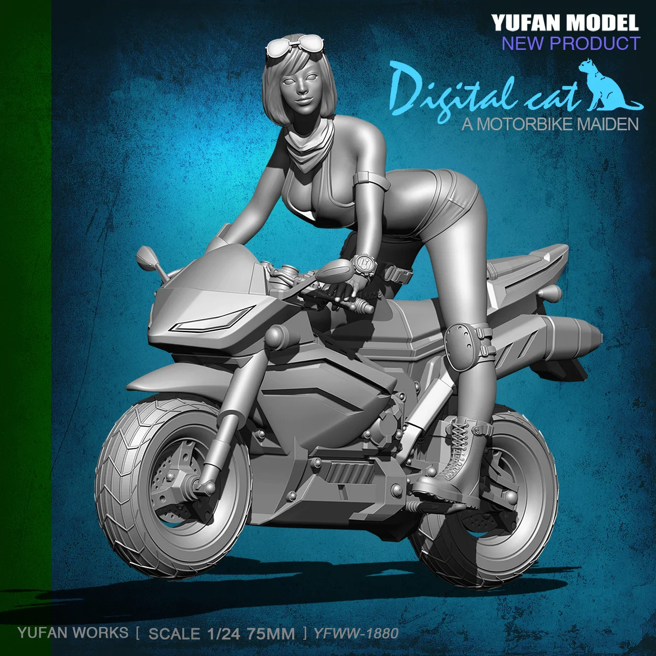 YuFan Model 1/24 Resin Kits Beauty motorcycle resin soldier self-assembled YFWW-1880
YuFan Model 1/24 Resin Kits Beauty motorcycle resin soldier self-assembled YFWW-1880