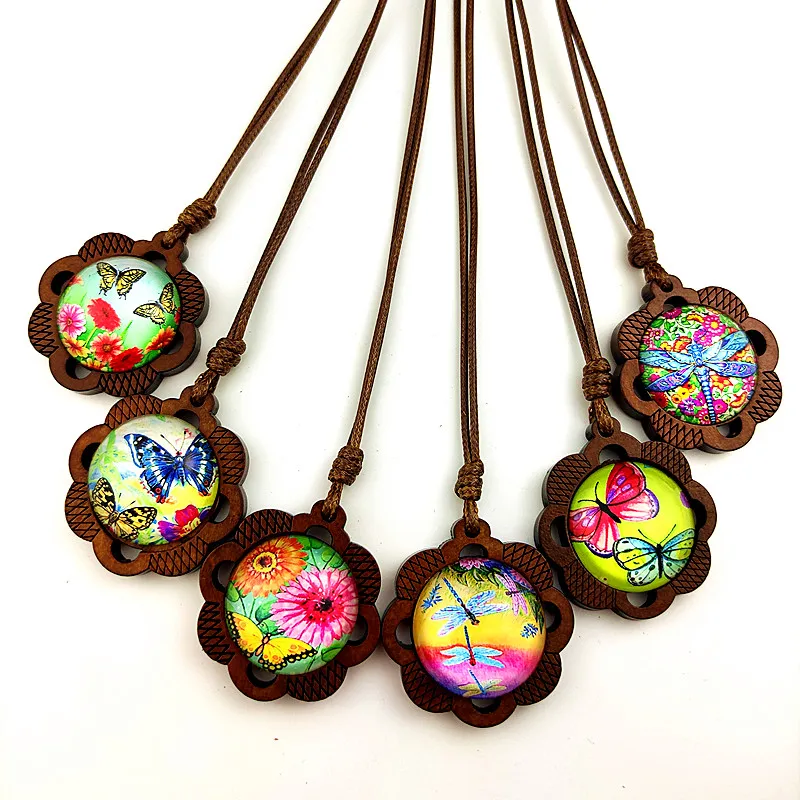 Jaingzimei 24pcs Spring and Summer style Butterfly,Dragonfly ,Flowers glass Cabochon with Wood zinc alloy Base women Necklace
Jaingzimei 24pcs Spring and Summer style Butterfly,Dragonfly ,Flowers glass Cabochon with Wood zinc alloy Base women Necklace
