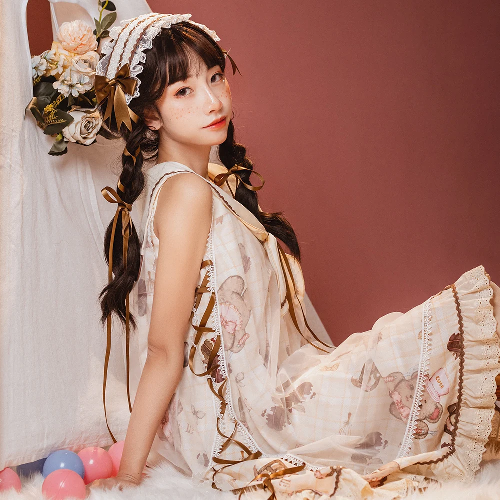 Japanese Style Sweet Lolita Dress Plus Size Kawaii Jsk Victorian Dress Women Princess Dress Vintage Clothes Party Dress
Japanese Style Sweet Lolita Dress Plus Size Kawaii Jsk Victorian Dress Women Princess Dress Vintage Clothes Party Dress