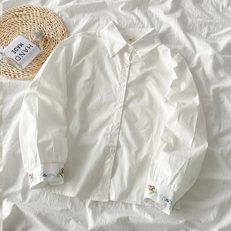 Стильная белая рубашка с вышивкой и длинным рукавом для женщин, новинка осень 2021, хлопковая и льняная Повседневная Свободная шикарная рубаш...
Стильная белая рубашка с вышивкой и длинным рукавом для женщин, новинка осень 2021, хлопковая и льняная Повседневная Свободная шикарная рубаш...