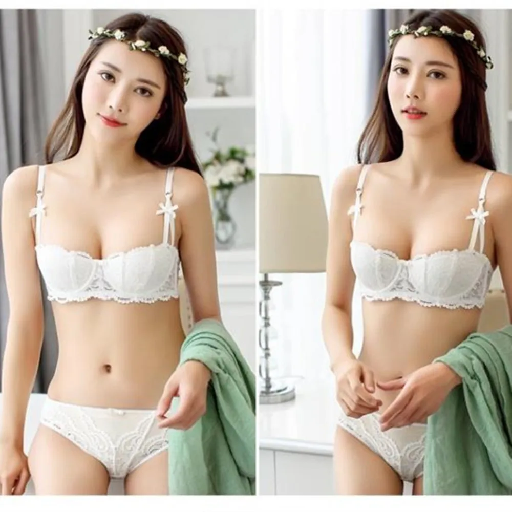 Lace Bow Lingerie Set 1/2 Cup Sexy Intimates Floral Embroidery Lace Women Bra Panty Push Up Bra Set Underwear Plus Size Lingere
Lace Bow Lingerie Set 1/2 Cup Sexy Intimates Floral Embroidery Lace Women Bra Panty Push Up Bra Set Underwear Plus Size Lingere