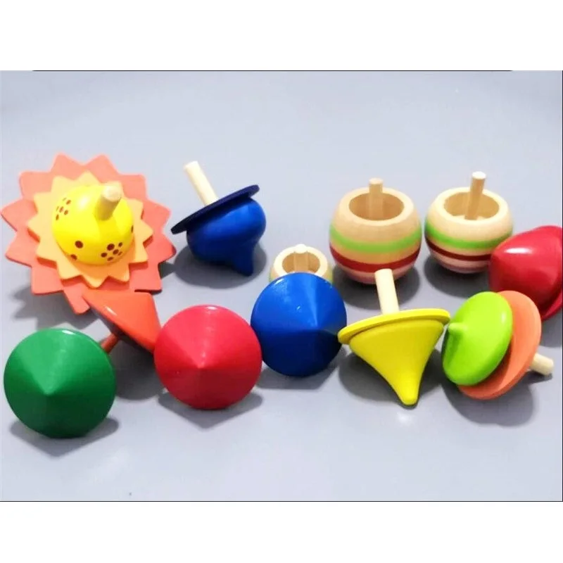 12pcs/lot Mini Wooden Spinning Top Toys for Kids Colorful Wooden Gyro Non-Toxic Desktop GameTop Baby Traditional Classic Toys
12pcs/lot Mini Wooden Spinning Top Toys for Kids Colorful Wooden Gyro Non-Toxic Desktop GameTop Baby Traditional Classic Toys