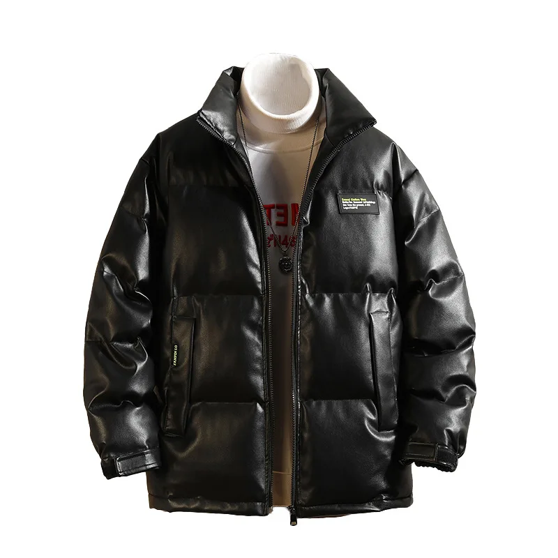 Winter Japanese PU leather cotton coat men's tide brand fat man plus size new thickened loose Korean fashion coat
Winter Japanese PU leather cotton coat men's tide brand fat man plus size new thickened loose Korean fashion coat