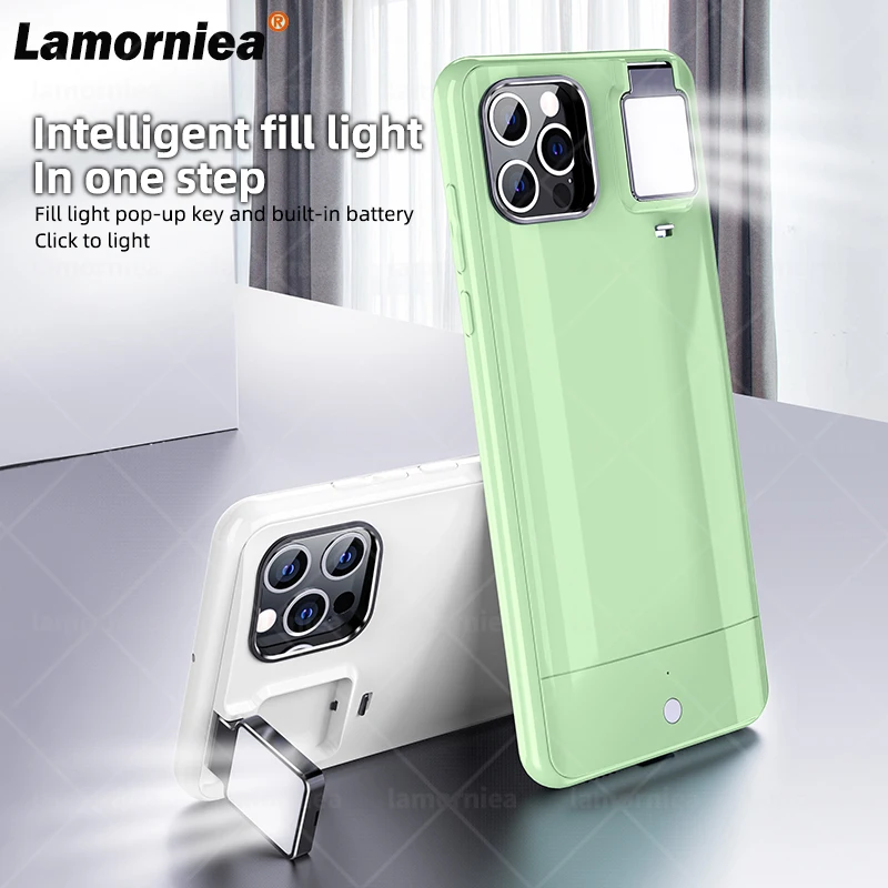 For iPhone 12 11 Ring Light Case With Flash Led Fill Light For Shot Fashion Case For iPhone X XS Max XR 7 8 Plus 12Pro Ringlight
For iPhone 12 11 Ring Light Case With Flash Led Fill Light For Shot Fashion Case For iPhone X XS Max XR 7 8 Plus 12Pro Ringlight