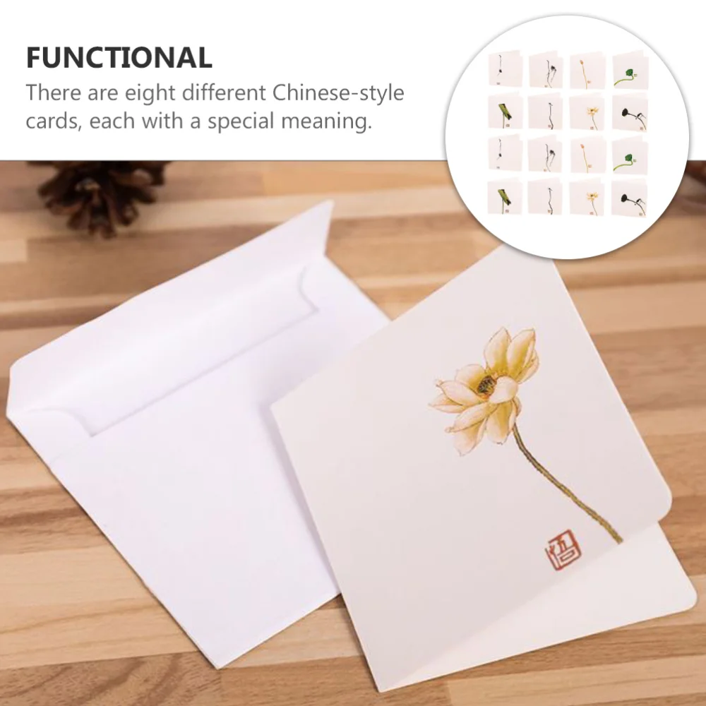 1 Set 80 Pcs Classic Chinese Style Greeting Cards Folding Cards (White Green)
1 Set 80 Pcs Classic Chinese Style Greeting Cards Folding Cards (White Green)