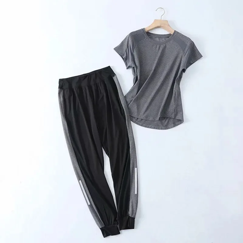 Yoga Fitness Suit Moisture Wicking Running Two-Piece Suit