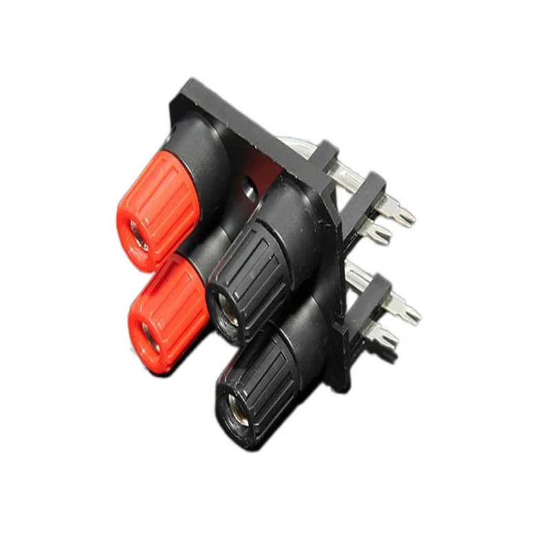 10 pcs Four bent foot binding posts Audio box speaker banana plug 4 red and black column Audio accessories
10 pcs Four bent foot binding posts Audio box speaker banana plug 4 red and black column Audio accessories