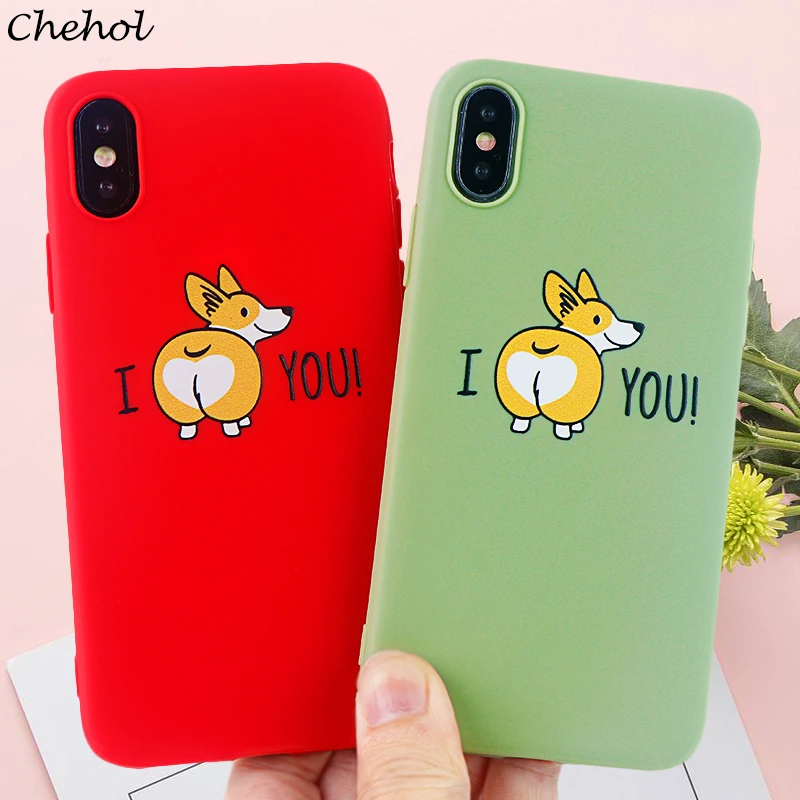 Милые чехлы для телефонов Corgi iPhone 11 Pro 8 7 6s Plus X XS MAX XR чехол собаки из мягкого