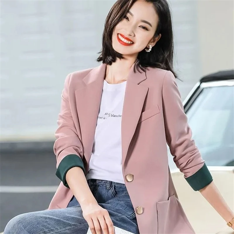 OL Classic Baggy Single Breasted Mid-Length Blazers Women's Streetwear Work Wear Vintage Coat Elegant Office Solid Suit Outwear
OL Classic Baggy Single Breasted Mid-Length Blazers Women's Streetwear Work Wear Vintage Coat Elegant Office Solid Suit Outwear