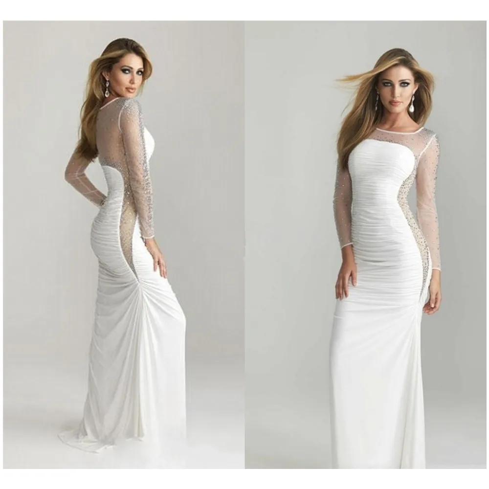 Великолепная с высоким воротом короткое прозрачная одежда с длинным рукавом Тонкий в стиле “Русалка” Длина бусины шифона платье для выпус...
Великолепная с высоким воротом короткое прозрачная одежда с длинным рукавом Тонкий в стиле “Русалка” Длина бусины шифона платье для выпус...