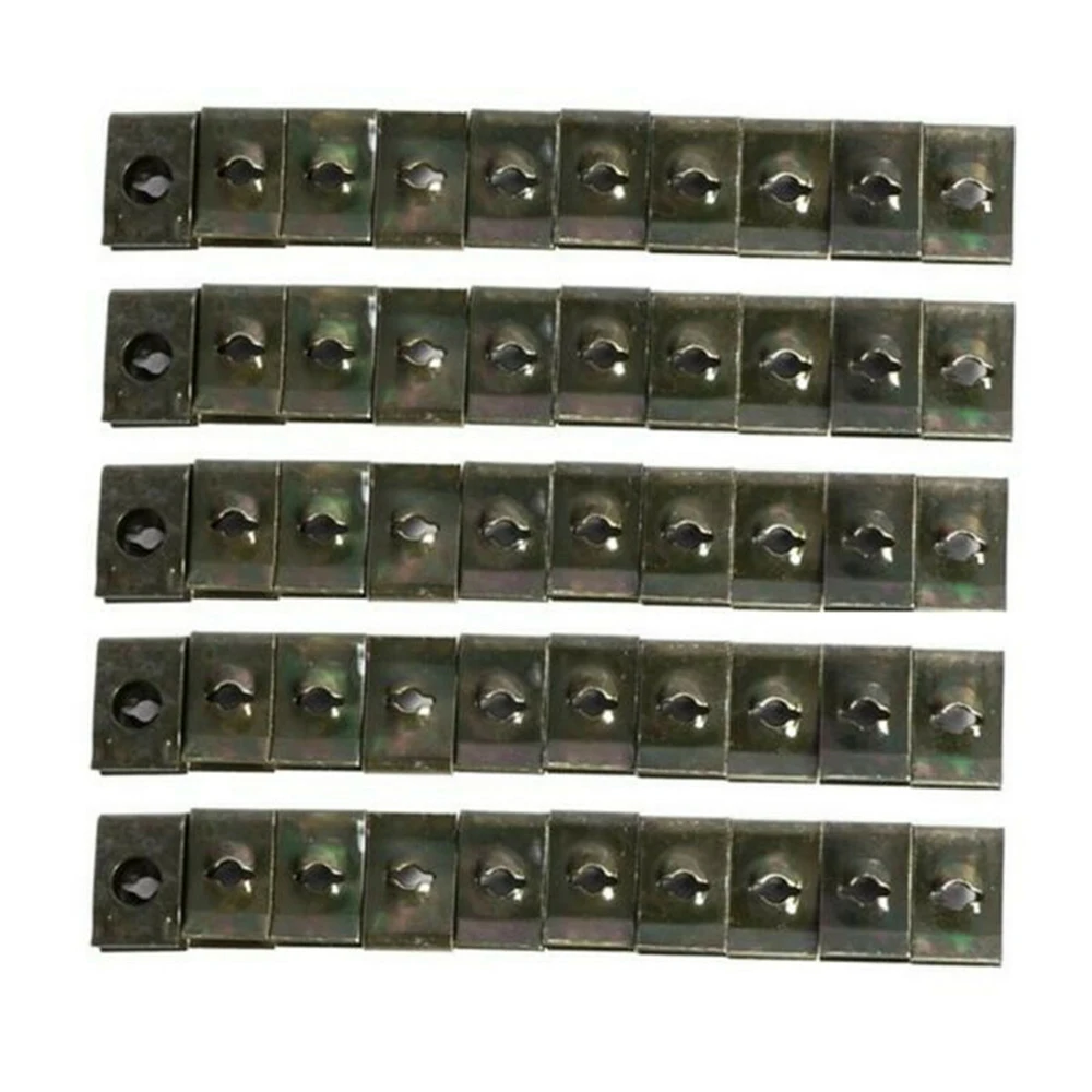 50pcs Metal Car Speed Fastener U-Nuts Self Tapping Screw Spire Clip Spring Plate Guard Metal Nut/Screw Washers U-shape Clip
50pcs Metal Car Speed Fastener U-Nuts Self Tapping Screw Spire Clip Spring Plate Guard Metal Nut/Screw Washers U-shape Clip