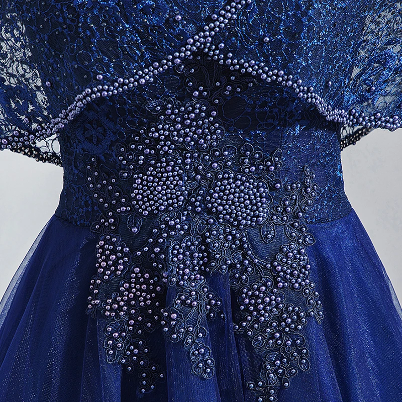 Navy Blue Evening Dress Illusion O-Neck Lace Tulle Floor-Length A-Line Crystal Pearls Embroidery Elegant Formal Dresses TS151
Navy Blue Evening Dress Illusion O-Neck Lace Tulle Floor-Length A-Line Crystal Pearls Embroidery Elegant Formal Dresses TS151