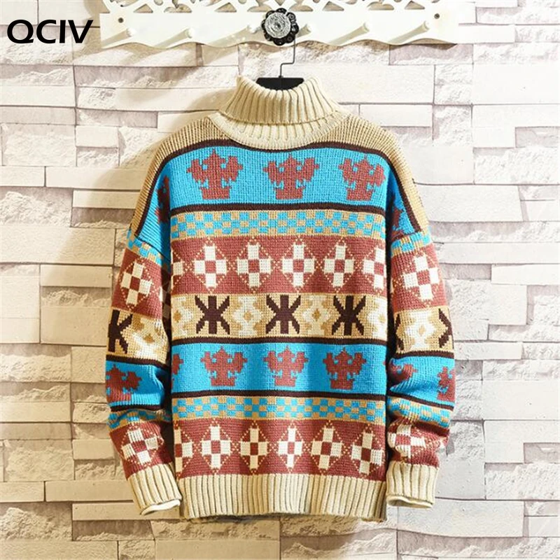 Fashion Mens Christmas Sweater Casual Slim Fit Male Clothing Long Sleeve Turtleneck Knitted Pullovers Winter Thick Sweater Men
Fashion Mens Christmas Sweater Casual Slim Fit Male Clothing Long Sleeve Turtleneck Knitted Pullovers Winter Thick Sweater Men