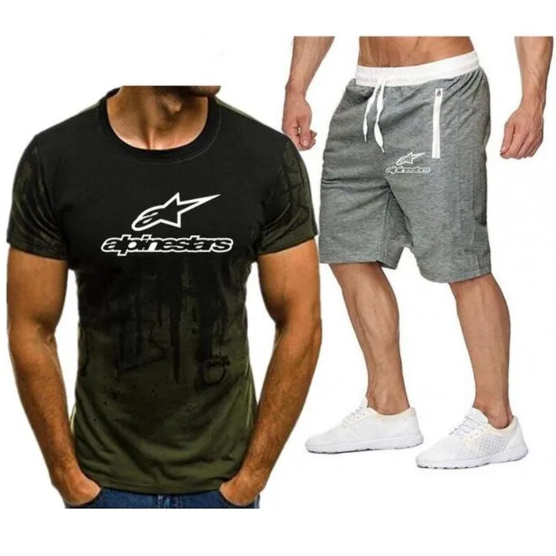 2021Summer Men's T-shirt Set 2-piece Men's Sportswear Suit Basketball Sports Fitness Printed Short Sleeve + Men's Suit
2021Summer Men's T-shirt Set 2-piece Men's Sportswear Suit Basketball Sports Fitness Printed Short Sleeve + Men's Suit