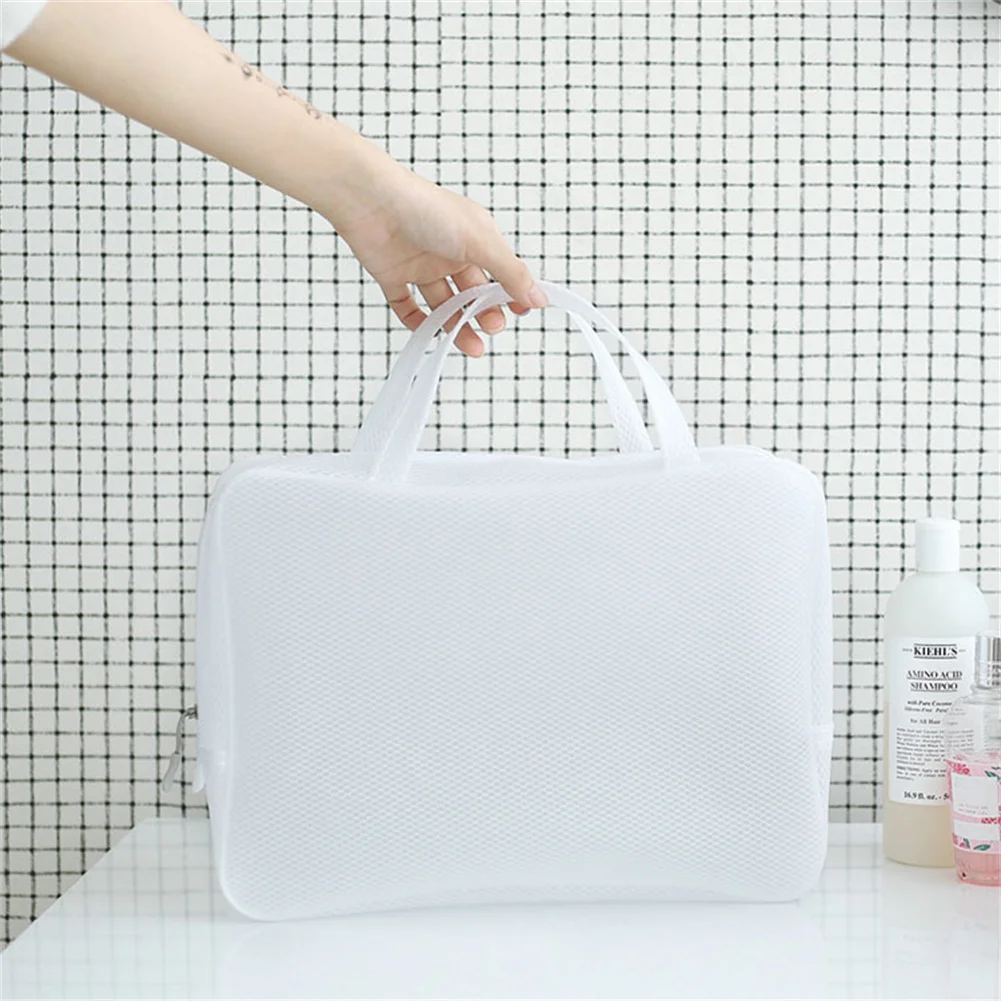 New Arrival Women's Fashion Transparent Waterproof Makeup Pouch Ladies White Mesh EVA Ziplock Travel Cosmetic Bag For Girls 
New Arrival Women's Fashion Transparent Waterproof Makeup Pouch Ladies White Mesh EVA Ziplock Travel Cosmetic Bag For Girls