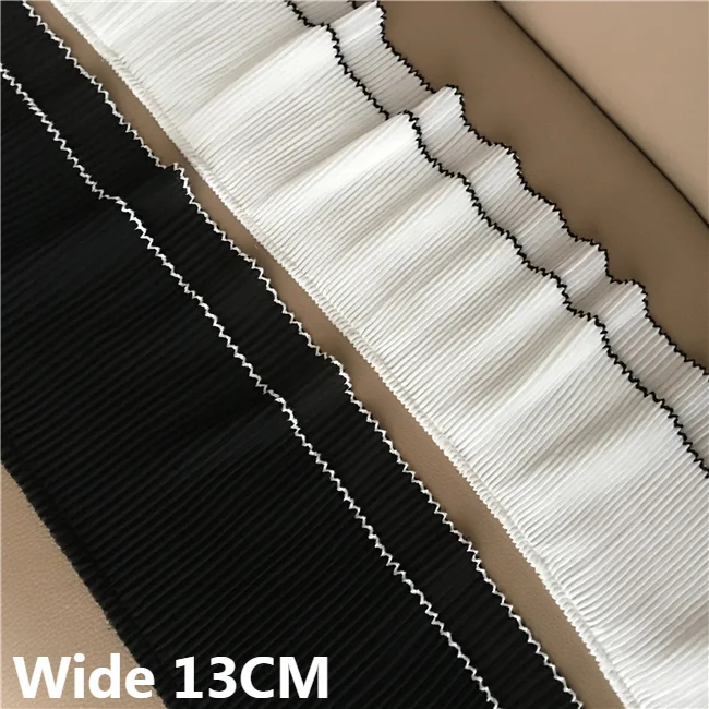 13CM Wide Double Layers Chiffon Pleats Fabric Sewing Lace Elastic Ruffle Trim Skirt Hemlines Dress Curtain DIY Stitched Material
13CM Wide Double Layers Chiffon Pleats Fabric Sewing Lace Elastic Ruffle Trim Skirt Hemlines Dress Curtain DIY Stitched Material