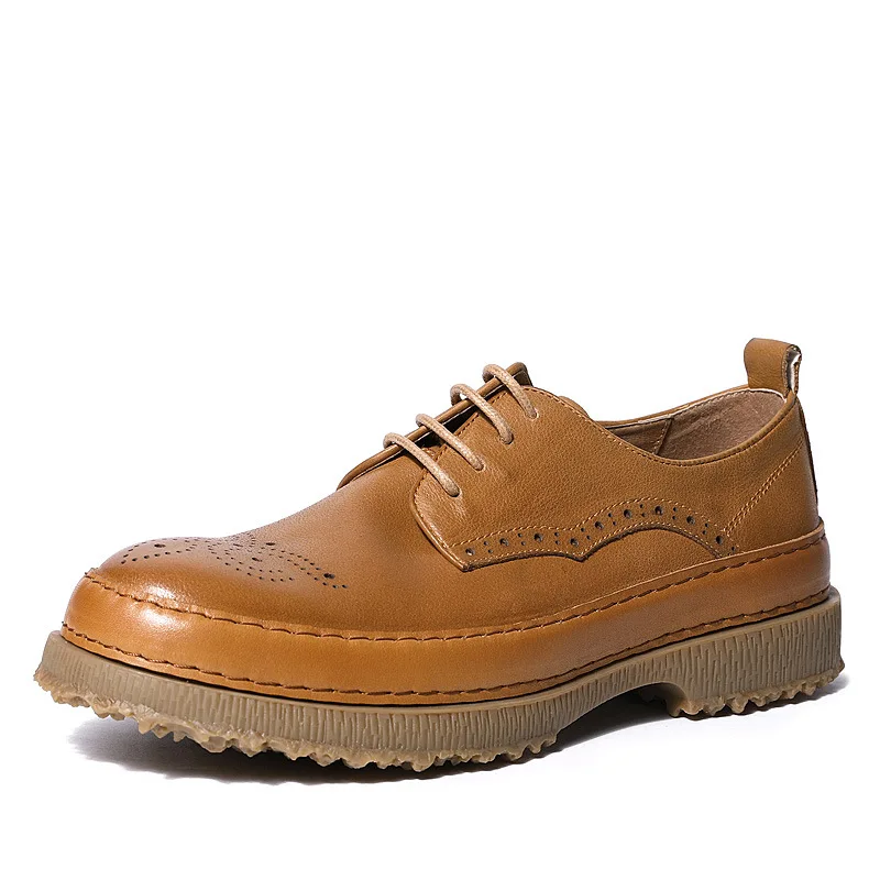 High Quality Genuine Leather Mens Business Soft Bottom Mens Casual Shoes male autumn winter British retro men shoes cowhide
High Quality Genuine Leather Mens Business Soft Bottom Mens Casual Shoes male autumn winter British retro men shoes cowhide