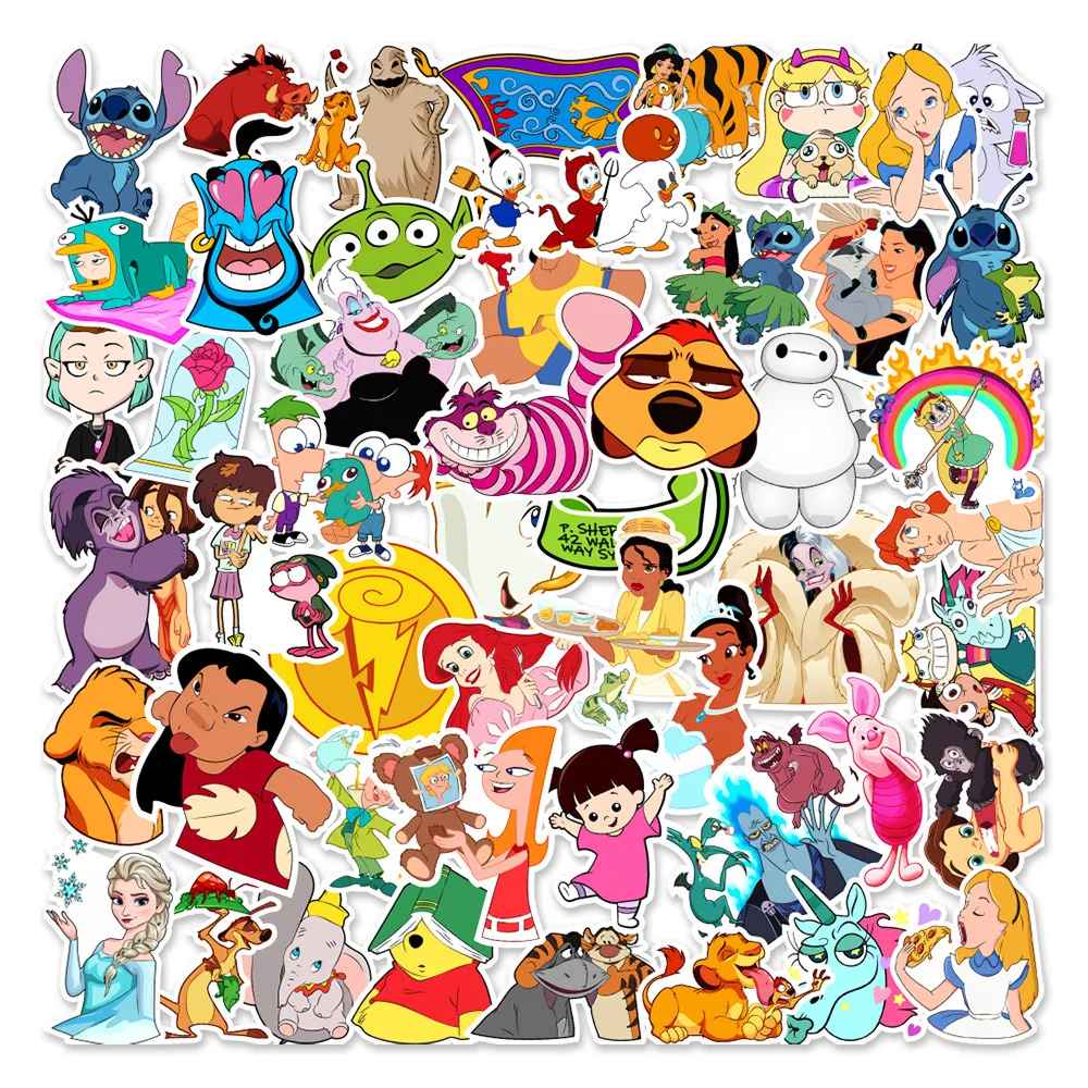 50pcs Disney Mix Cartoon Anime Stickers Graffiti Decals Laptop Phone Guitar Luggage Skateboard Waterproof Sticker Kid Toy
50pcs Disney Mix Cartoon Anime Stickers Graffiti Decals Laptop Phone Guitar Luggage Skateboard Waterproof Sticker Kid Toy