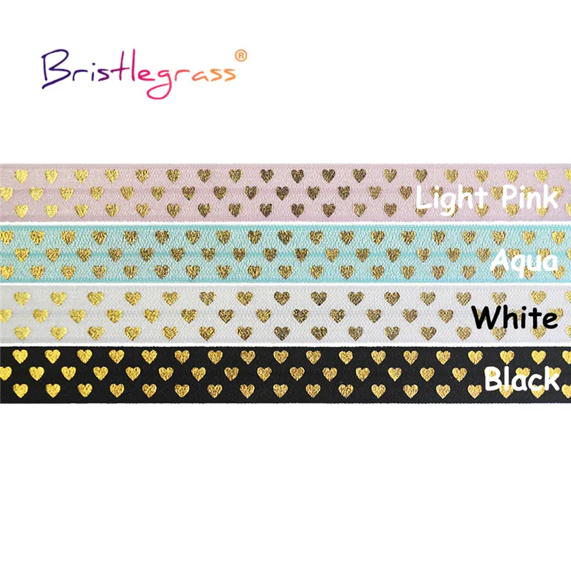 BRISTLEGRASS Combo 4 Yard 5/8" 15mm Love Heart Foil Print Fold Over Elastic FOE Spandex Bands Tape Hair Tie Headband Sewing Trim
BRISTLEGRASS Combo 4 Yard 5/8" 15mm Love Heart Foil Print Fold Over Elastic FOE Spandex Bands Tape Hair Tie Headband Sewing Trim