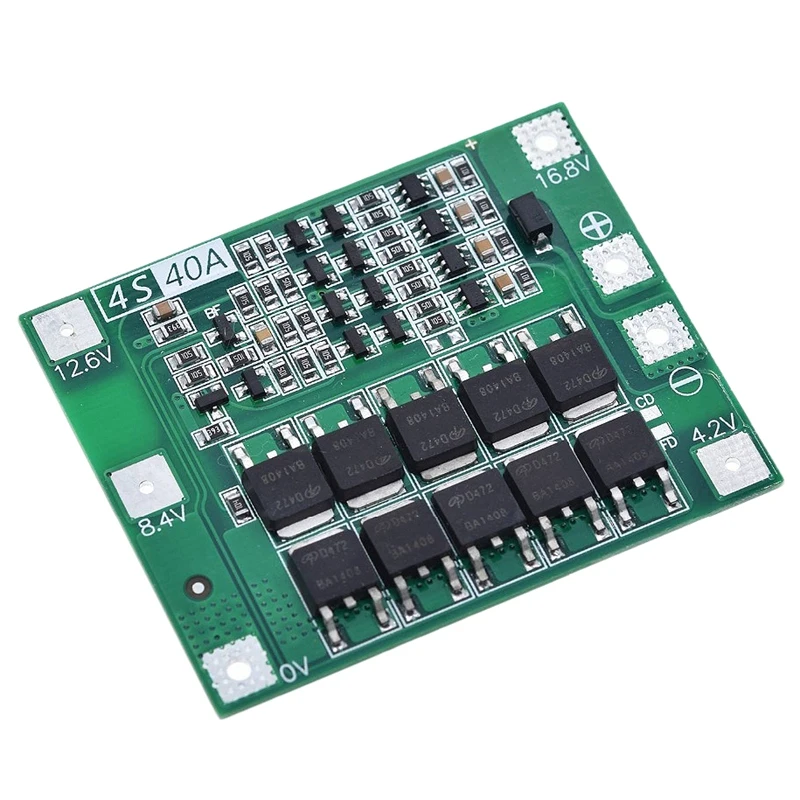 4S 40A литий-ионная литиевая батарея 18650 зарядное устройство Pcb плата защиты Bms для электродвигателя 14,8 V 16,8 V Lipo Cell Module
4S 40A литий-ионная литиевая батарея 18650 зарядное устройство Pcb плата защиты Bms для электродвигателя 14,8 V 16,8 V Lipo Cell Module